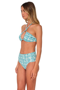 Swim Systems Surf Tile Scrunch Laura Fold Over Bottom