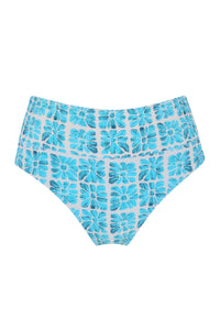 Front pose #1 of a floating garment shot featuring Swim Systems Surf Tile Scrunch Laura Fold Over Bottom