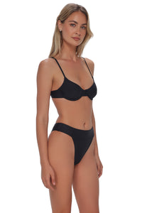 Swim Systems Black Byron High Waist Bottom