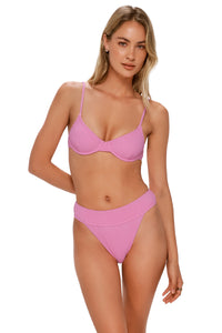 Swim Systems Cotton Candy Scrunch Byron High Waist Bottom