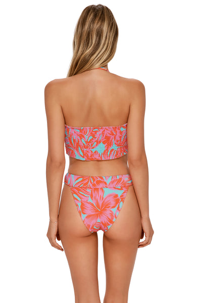 Swim Systems Palm Daze Rib Byron High Waist Bottom