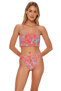 Swim Systems Palm Daze Rib Byron High Waist Bottom