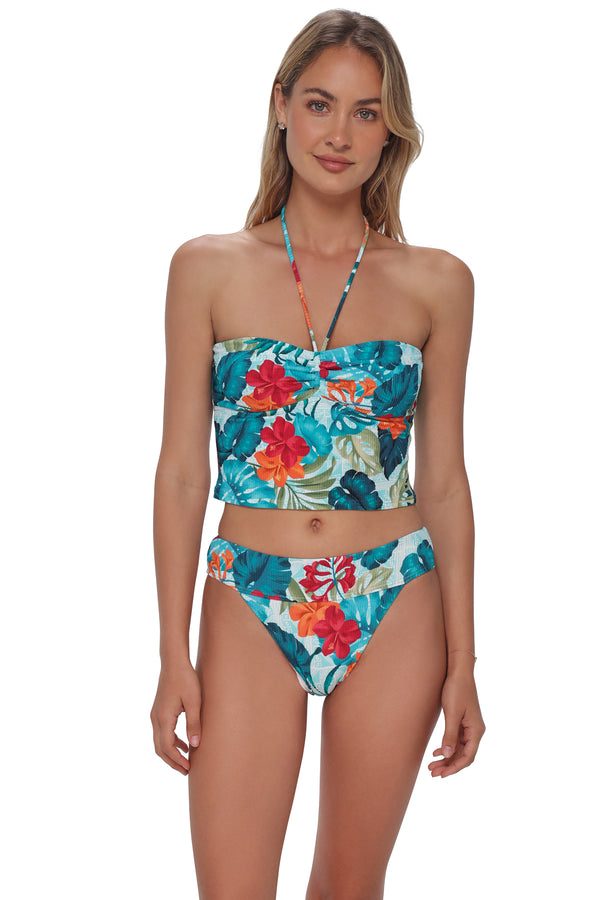 Swim Systems Tiki Tango Rib Byron High Waist Bottom