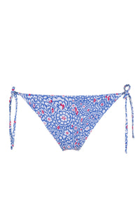 Front pose #1 of a floating garment shot featuring Swim Systems Americana Rib Mckenna Tie Side Bottom