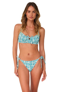 Swim Systems Surf Tile Scrunch Mckenna Tie Side Bottom