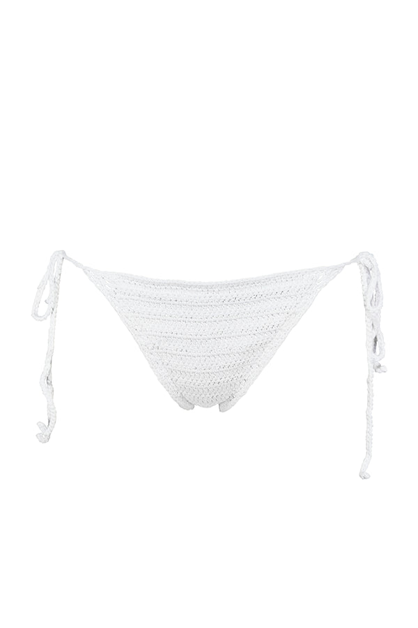 Swim Systems White Crochet Evie Bottom XS / WHTCR / B340