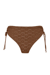 Swim Systems Cocoa Daisy Eyelet Malia High Waist Bottom XS / COCOA / B342