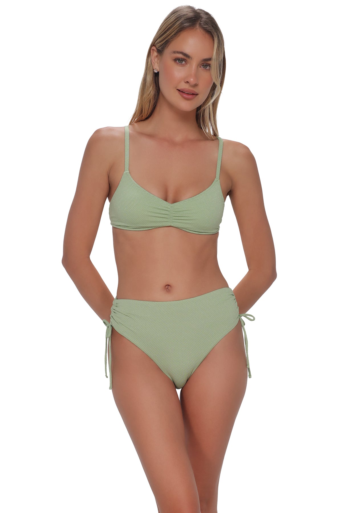 Swim Systems Aloe Lurex Malia High Waist Bottom