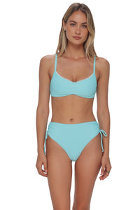 Swim Systems Aqua Haze Rib Malia High Waist Bottom