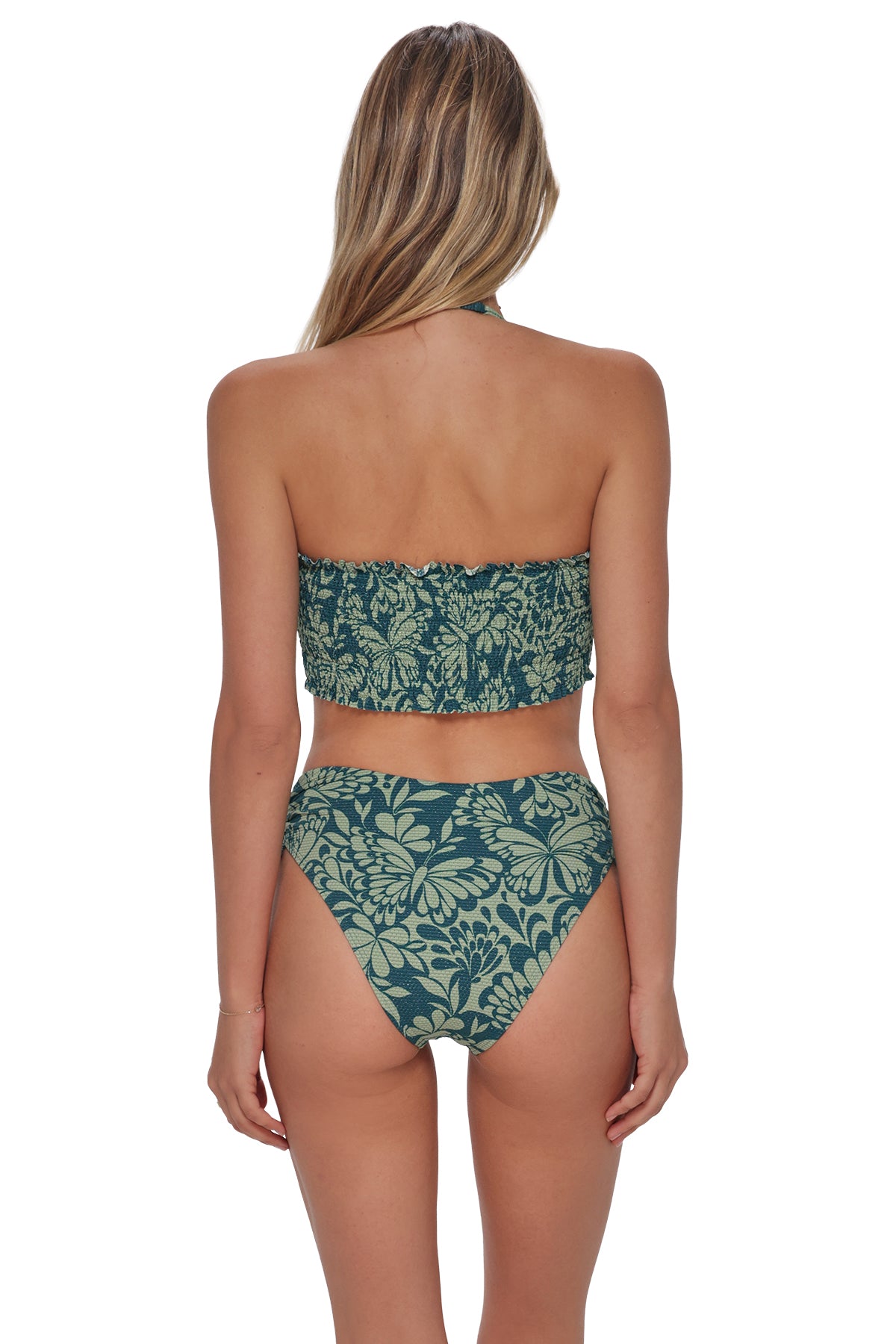 Swim Systems Flutter Lurex Malia High Waist Bottom XS / FLUTT / B342