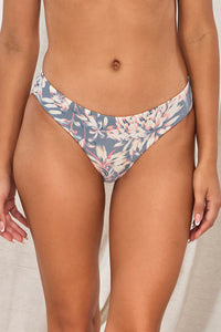 Front pose #2 of Jessica wearing Swim Systems Island Dusk Crinkle Rib Chloe Bottom