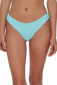 pose #1 of Jessica wearing Swim Systems Aqua Haze Rib Chloe Bottom