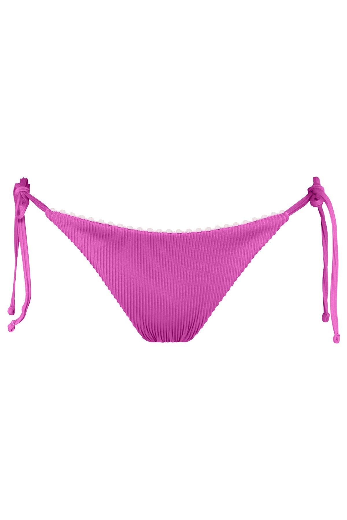 Swim Systems Orchid Rio Rib Pom Pom Tie Side Bottom XS / ORCHD / B355