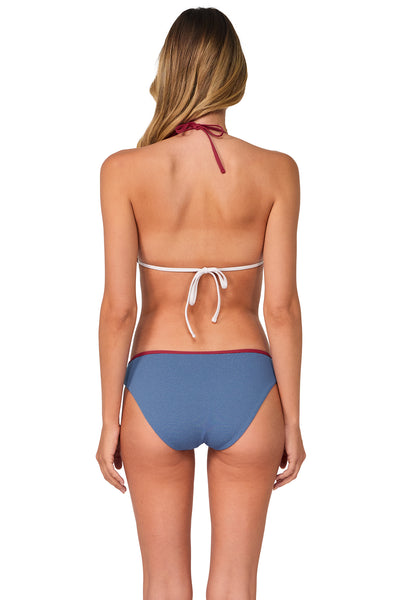 Swim Systems Banner Blue Lurex Berkeley Hipster Bottom