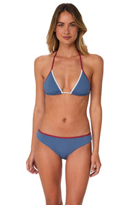 Swim Systems Banner Blue Lurex Berkeley Hipster Bottom