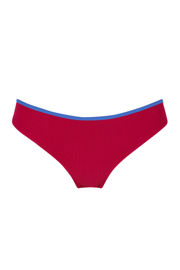 Front pose #1 of a floating garment shot featuring Swim Systems Newport Rib Berkeley Hipster Bottom