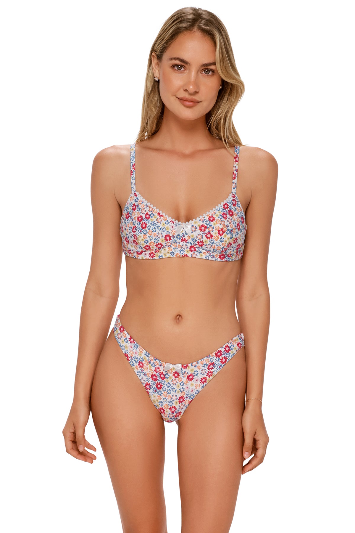 Prairie Petals Maddie ✨ Mid-Rise Bikini Bottom | Swim Systems
