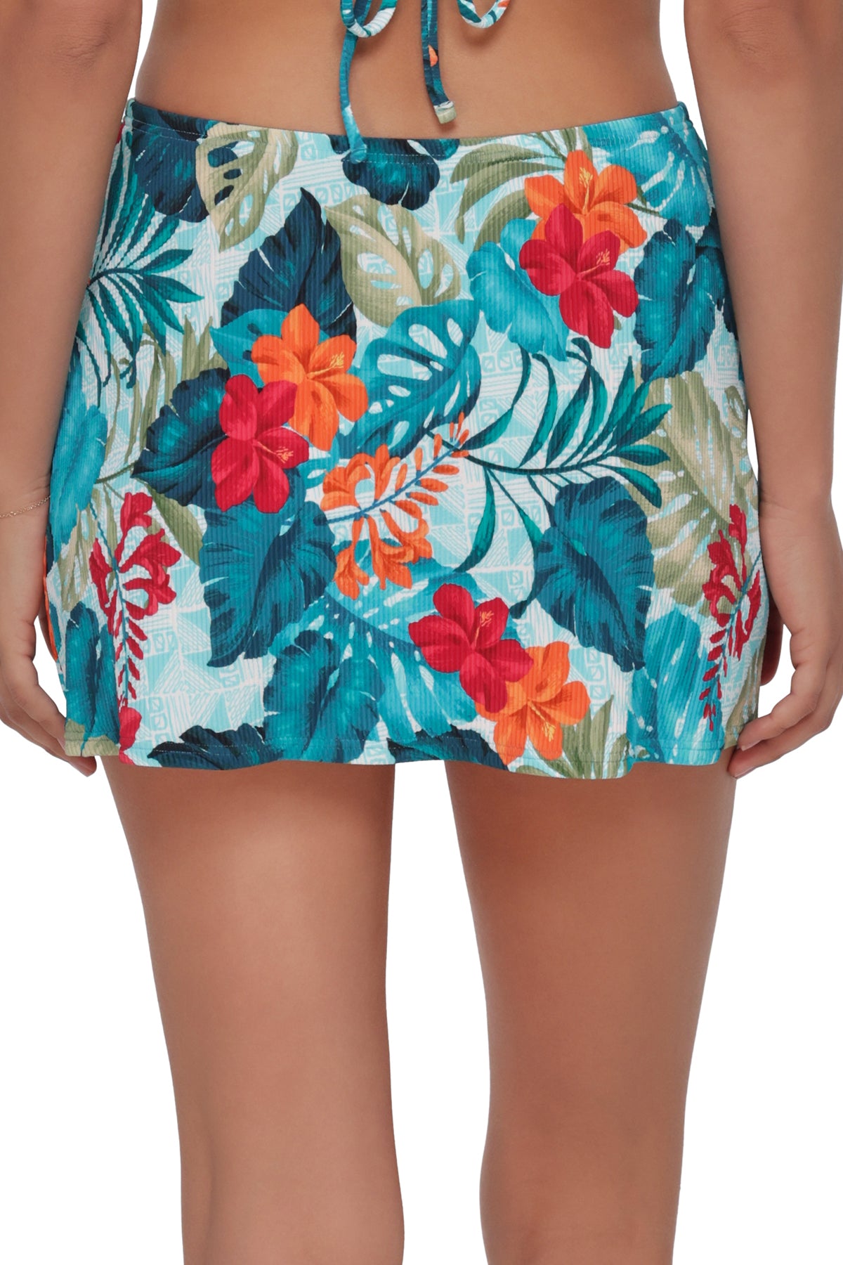 Swim Systems Tiki Tango Rib Bree Mini Skirt Cover-Up