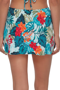 Swim Systems Tiki Tango Rib Bree Mini Skirt Cover-Up