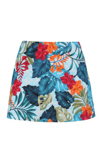 Swim Systems Tiki Tango Rib Bree Mini Skirt Cover-Up