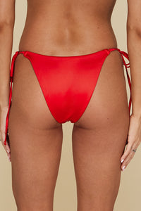 B Swim Setting Sun Red Adriatic Tie-Side Bottom XS / SETSU / L747