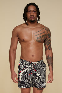 Front pose #1 of Jon wearing B Swim Miyajima Bermuda Board Short