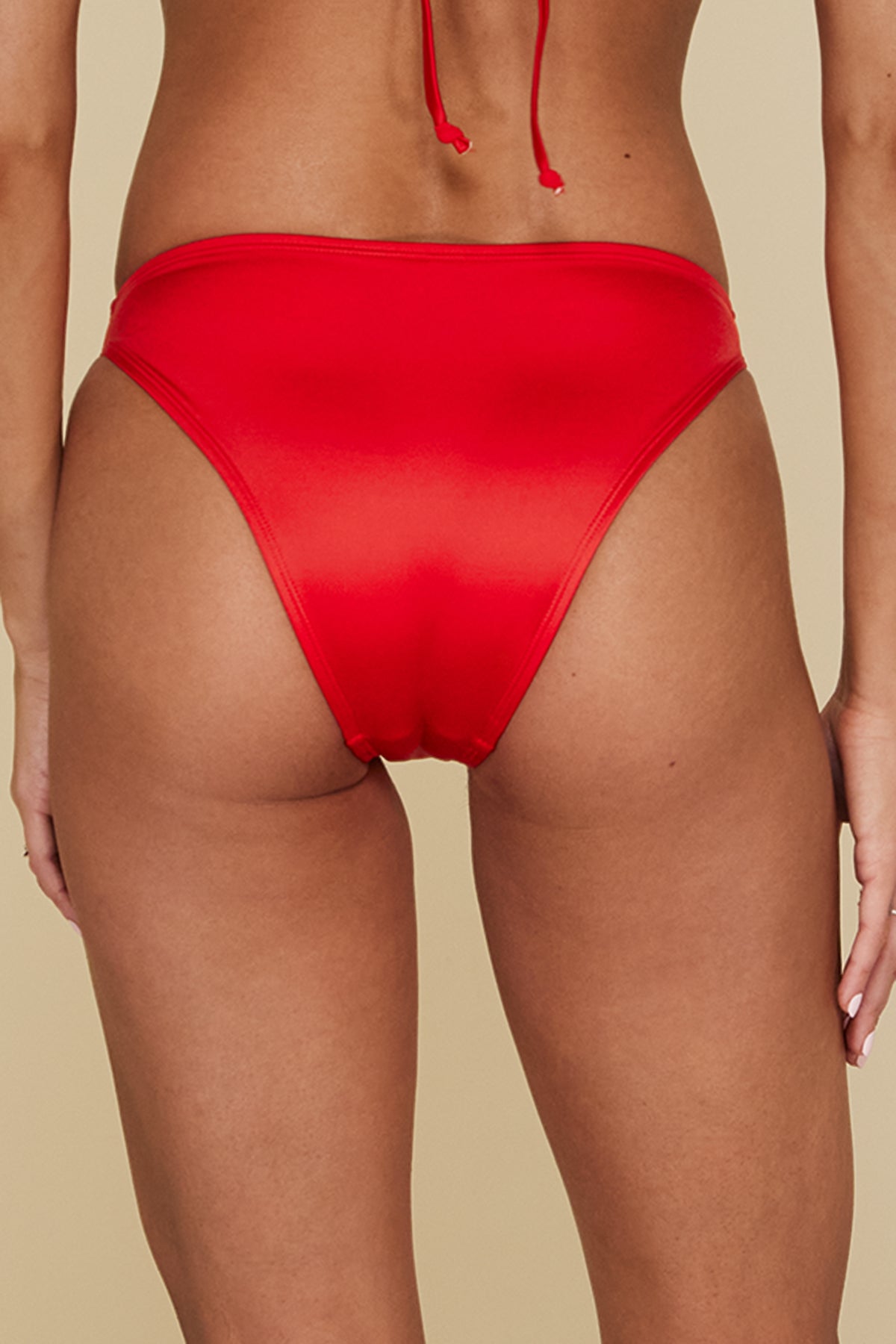 B Swim Setting Sun Red Low-Tide Hipster Bottom XS / SETSU / L793