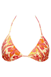 Swim Systems Island Coral Crinkle Rib Kali Triangle Top