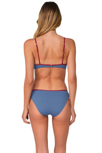 Swim Systems Banner Blue Lurex Maggie Underwire Top