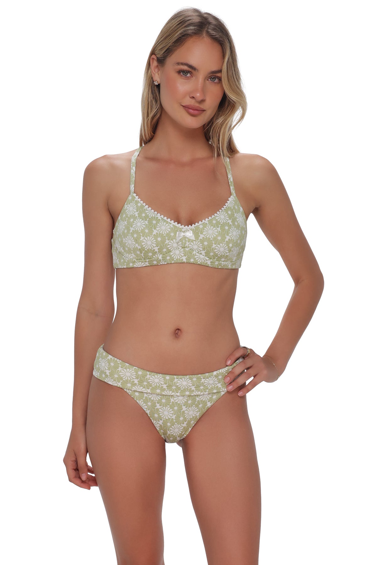 Swim Systems Cactus Flower Pom Pom Annalee Underwire Top