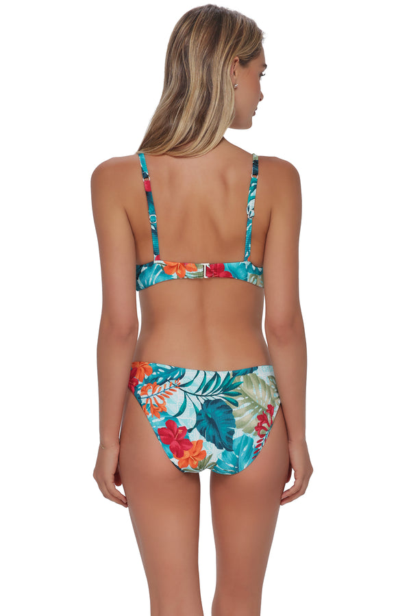 Swim Systems Tiki Tango Rib Pom Pom Annalee Underwire Top