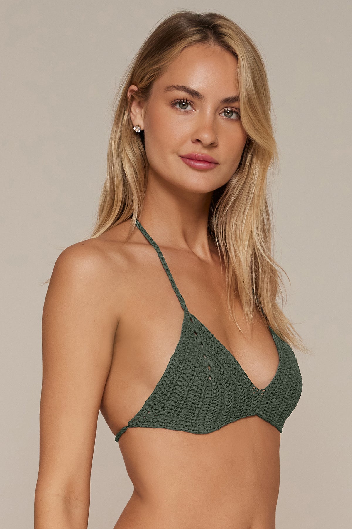 Swim Systems Ivy Green Crochet Carina Top