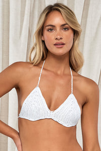 Swim Systems White Crochet Carina Top XS / WHTCR / T515