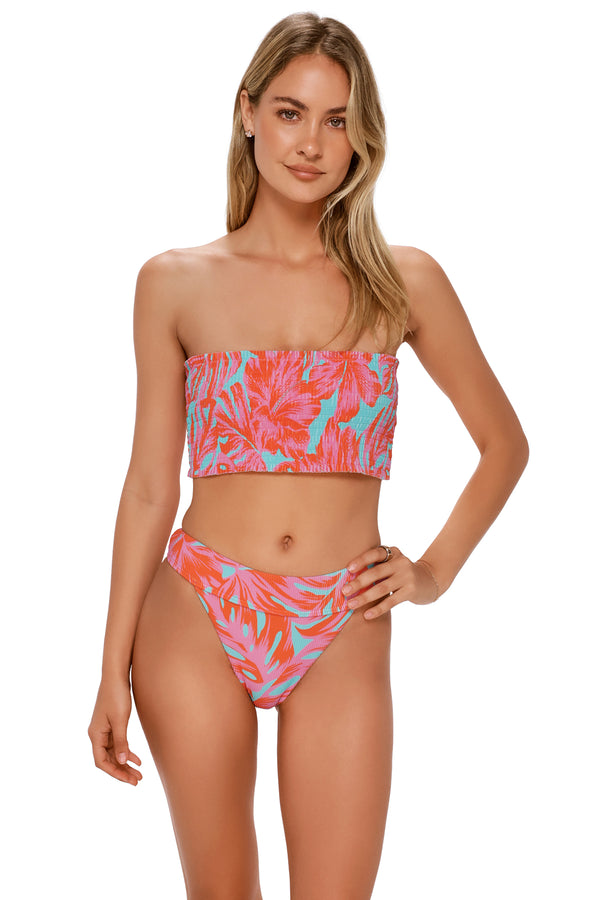 Swim Systems Palm Daze Rib Kali Tube Top