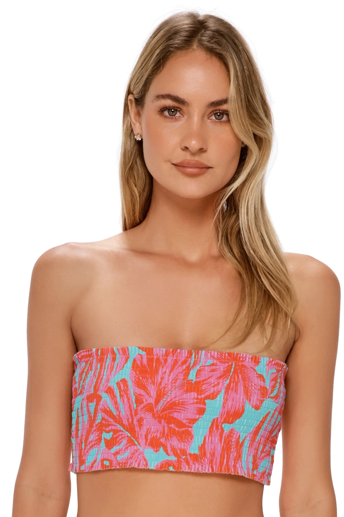 Swim Systems Palm Daze Rib Kali Tube Top
