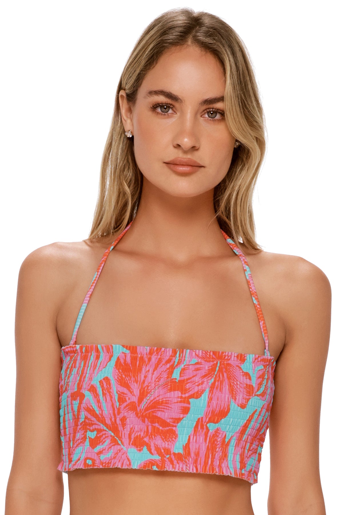 Swim Systems Palm Daze Rib Kali Tube Top