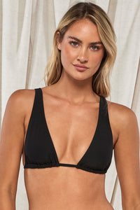 Swim Systems Black Mila Triangle Top