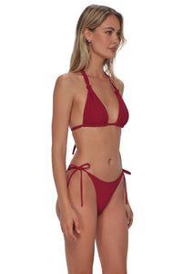 Swim Systems Cherry Pie Rib Mila Triangle Top