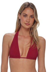 Swim Systems Cherry Pie Rib Mila Triangle Top