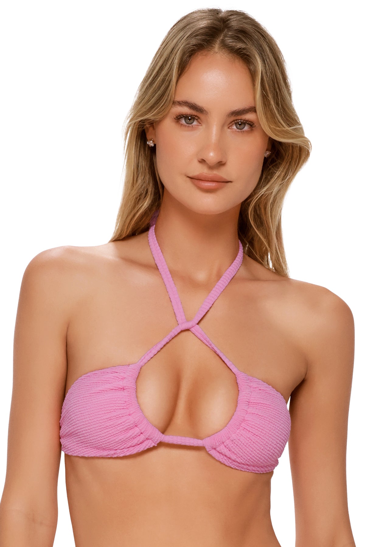 Swim Systems Cotton Candy Scrunch Mila Triangle Top