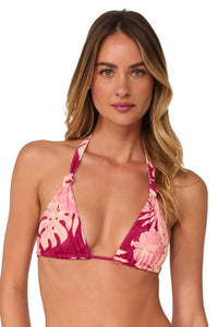 Front pose #1 of Jessica wearing Swim Systems Ruby Bay Mila Triangle Top