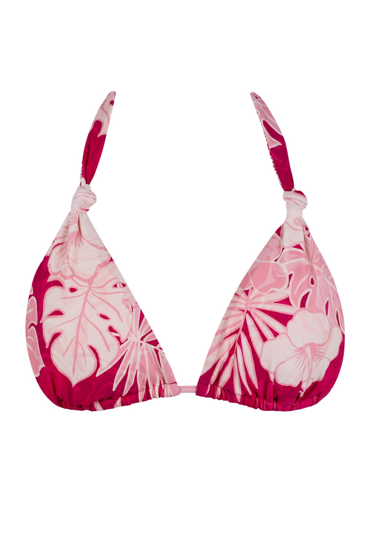 Front pose #1 of a floating garment shot featuring Swim Systems Ruby Bay Mila Triangle Top