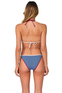 Swim Systems Banner Blue Lurex Trisha Triangle Top