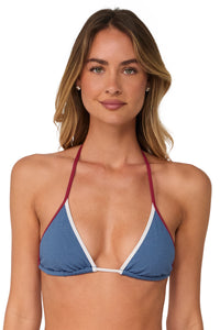 Swim Systems Banner Blue Lurex Trisha Triangle Top