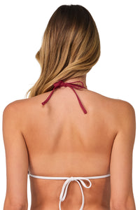 Swim Systems Banner Blue Lurex Trisha Triangle Top