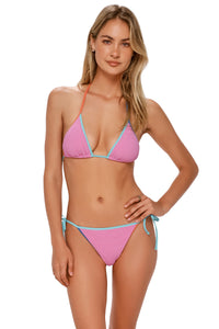 Swim Systems Cotton Candy Scrunch Trisha Triangle Top