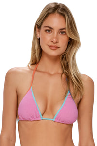 Swim Systems Cotton Candy Scrunch Trisha Triangle Top