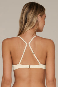 Swim Systems Cream Daisy Eyelet Avila Underwire Top