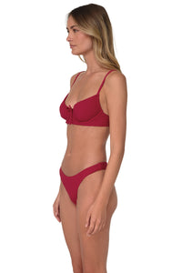 Swim Systems Cherry Pie Rib Avila Underwire Top