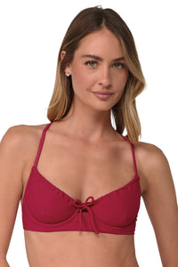 Swim Systems Cherry Pie Rib Avila Underwire Top